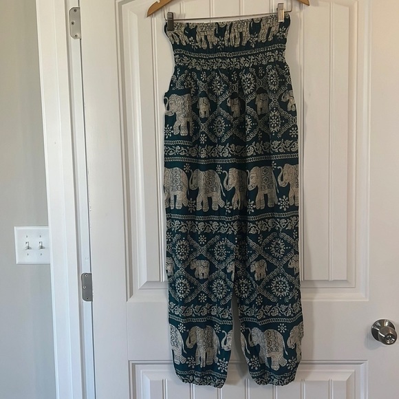 Elephant Harem flowy Pants  Small - Picture 2 of 5
